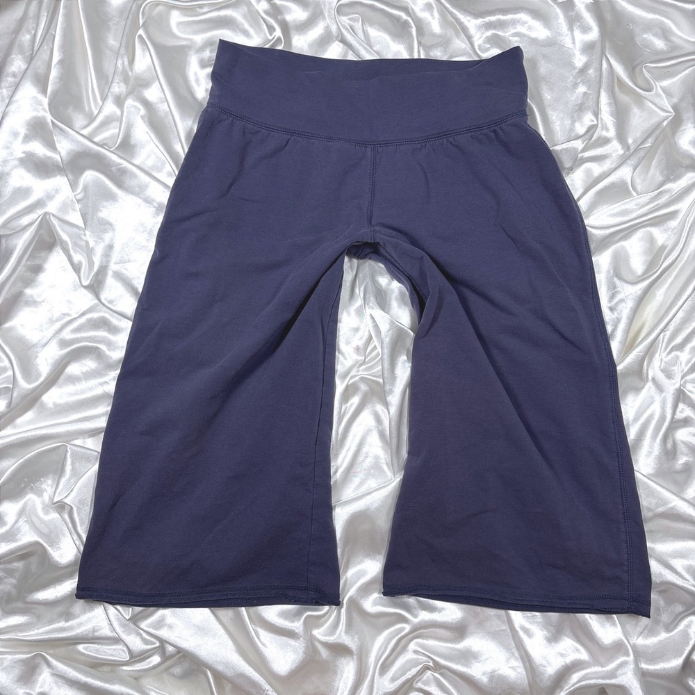 y2k Yoga Capris Navy Blue Excellent Arizona Jean Co Wide Leg Cropped Pants